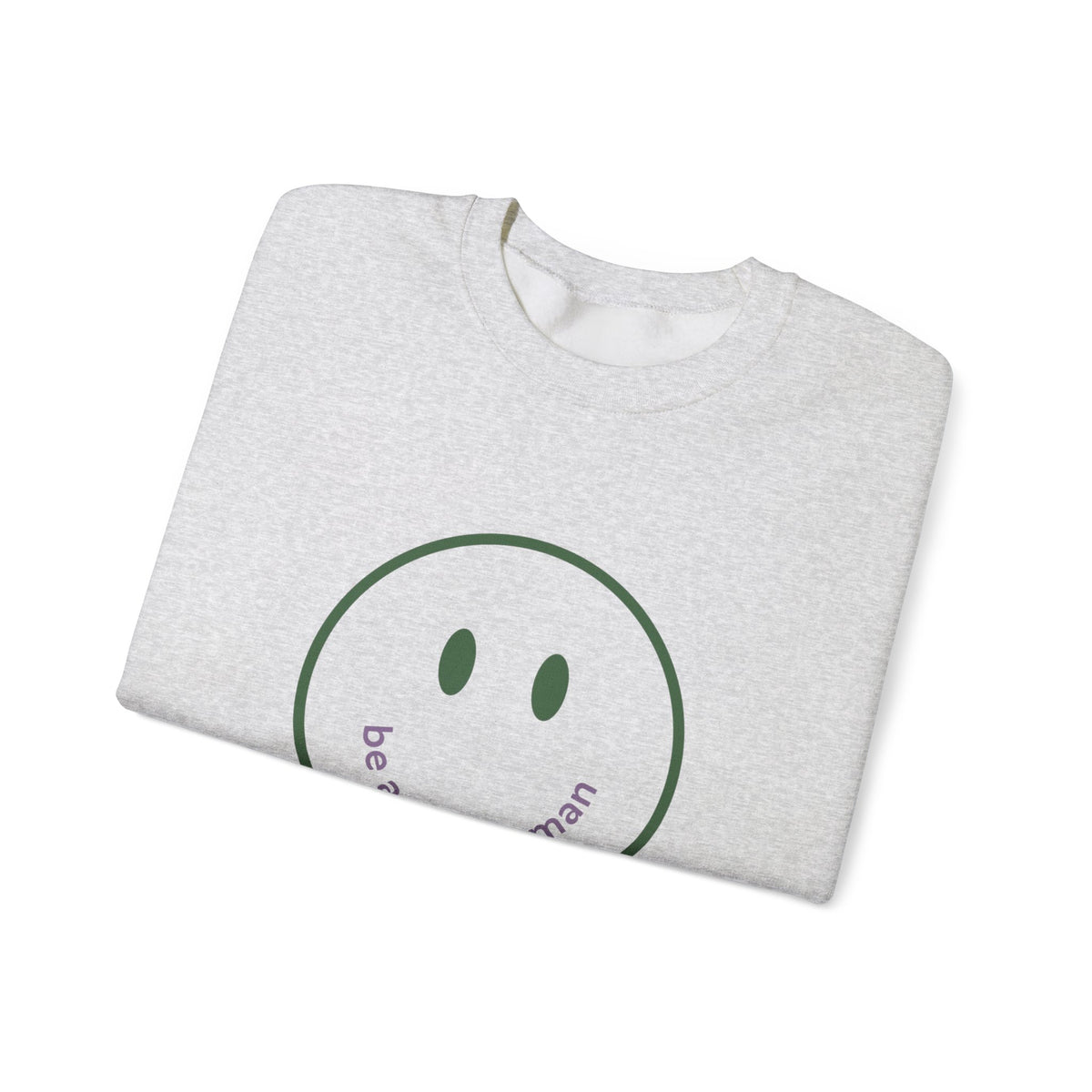 Retro Smiley Face Crewneck Sweatshirt | Minimalist Graphic Pullover | Raging Lemons Positive Vibes Sweatshirt