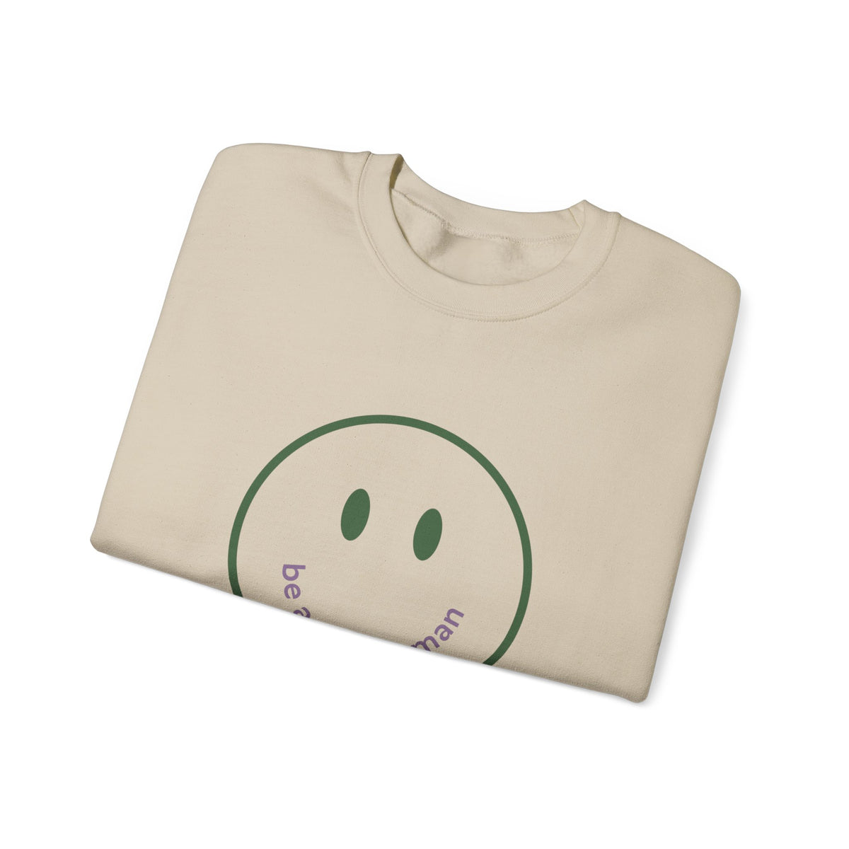 Retro Smiley Face Crewneck Sweatshirt | Minimalist Graphic Pullover | Raging Lemons Positive Vibes Sweatshirt